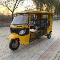 Tuk Tuk Chinois 9 Places, Tricycle Motorisé à Trois Roues, Moto à Trois Roues pour Passagers, Moteur à Essence
