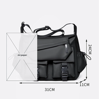 Bolsa de Viaje Esencial Personalizada, Bolso Bandolera Táctico de Alta Calidad, Estilo Vintage, para Hombre, Impermeable, Moderno, Casual, de Verano