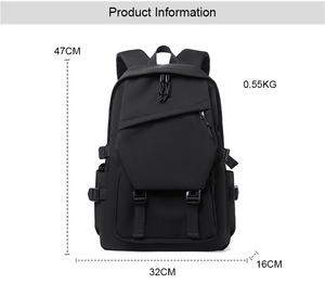 Zaino per Laptop Multi-Scomparto Impermeabile, Borsa Scolastica di Alta Qualità in Nylon per Studenti di Scuola Superiore e Università, Uomini e Donne - Product Image 6
