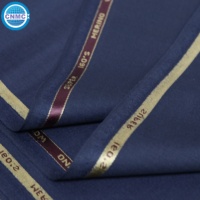 Tissu de costume en pure laine peignée en gros, stock disponible, directement de l'usine, tissu personnalisé ODM/OEM pour costume d'affaires, uniforme, blazer