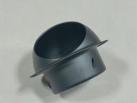 Hotte d'extraction murale noire en acier inoxydable, design moderne, pour cuisine et hôpital, avec fonction d'économie d'énergie