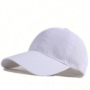 Casquette de baseball personnalisée en gros BSCI, fabriquée en usine, 6 panneaux, imperméable, avec trous laser respirants - Product Image 4