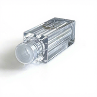 Tube à gloss à lèvres vide de 5 ml en plastique, prix d'usine, vente chaude, capacité personnalisée, logo personnalisé, brosse transparente, bouchon à vis carré
