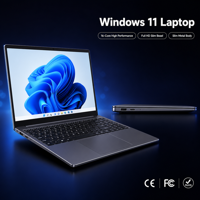 Wholesale Custom 14.1 Inch Intel Core Ultra 7 155H AI Laptop 16GB DDR5 1TB NVMe 2560X1600 IPS WiFi6 Slim Light Notebook Business