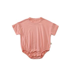 Modal Romper Musim Panas Lembut Bayi Multiwarna Polos Kosong T Shirt Gelembung Romper Nyaman Romper Pakaian Bayi - Product Image 4