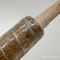 Palo de coco de musgo verde, 30Cm