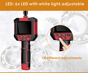 Mini cámara de inspección para exteriores con pantalla de 2,8 pulgadas, lente de 8mm, 1M, resistente al agua, captura de vídeo e imagen, Sensor CMOS personalizable OEM - Product Image 5