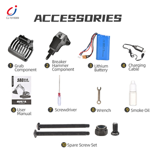 Chengji niños ingeniería vehículo modelo 1/14 Control remoto aleación Metal camión juguetes Rc Excavadora hidráulica para adultos - Product Image 3