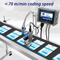 Impresora de Inyección de Tinta TIJ en Línea Phezer U7, Máquina de Codificación Multicabezal de Alta Velocidad de 70 m/min con Pantalla Táctil de 7 Pulgadas para Línea de Producción