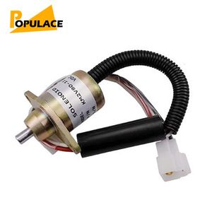 Vanne solénoïde Populace KM2V80-11700 12V pour coupure de carburant de générateur diesel - Product Image 1