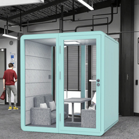 Cabine de bureau acoustique Cabine téléphonique de bureau insonorisée avec des sièges Pod insonorisé à réduction de bruit privé
