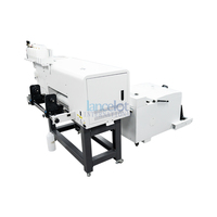 2024 baru A2 42cm Dft Drt DTF PRINTER Daul kepala XP600 I1600 Digital Shaker dan pengering Oven pigmen jenis tinta Pet Film Percetakan