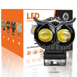 Feux antibrouillard/phares LED Owl Spot, projecteurs LED pour moto, phares auxiliaires pour moto - Product Image 1