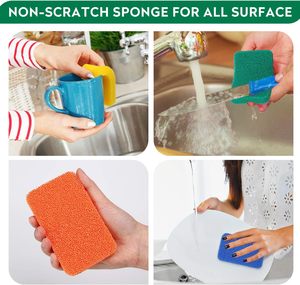 Đầy màu sắc scrubbing Silicone <span class=keywords><strong>Sponge</strong></span> cao phục hồi bền silica gel Lọc <span class=keywords><strong>Sponge</strong></span> Silicone món ăn miếng bọt biển - Product Image 2