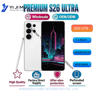 Nouveau S26 Ultra 2026 – Grande Mémoire 22G+2TB, Écran 7.3 Pouces, Android 16, Stylet Intégré, Caméra Arrière 108MP, Processeur Déca-Core, Robuste et Durable