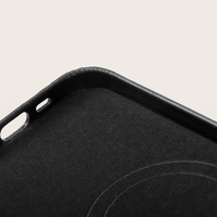 Casing Ponsel Kulit Asli Full Grain Terlaris, Desain Mewah Anti Benturan Magnetik untuk 16 Pro