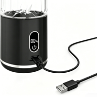 Draagbare blender met touchscreen dat informatie over vermogen en tijd weergeeft, USB oplaadbaar, fruitmixer, mini handmixer