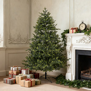 Sapin de Noël artificiel floqué pré-éclairé de qualité supérieure avec technologie <span class=keywords><strong>anti</strong></span>-chute de feuilles - Product Image 6
