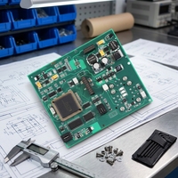 Servicio de Ensamblaje de Cajas de Integración de Sistemas HRPCBA, Placa Base Industrial de Alta Densidad SMT, Servicio Completo de Contrato Electrónico
