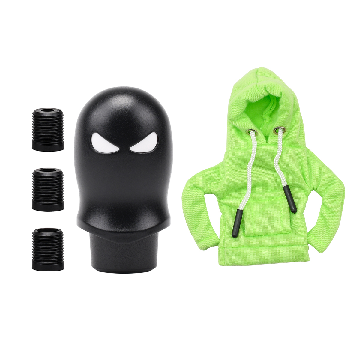 Vêtements noirs + verts