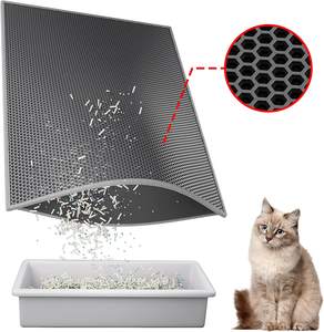 Tapis de litière pour chat portable, facile à nettoyer, antidérapant, pliable, réutilisable, en EVA, pour litière pour animaux de compagnie - Product Image 6