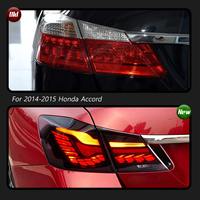 Led Tail Lights for Accord 2014-2015 9th Taillight Dragon-scale Led Taillights With Sequential Turn Signals