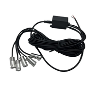 Éclairage d'ambiance LED universel RVB 12V pour l'espace des pieds de voiture avec contrôle par application, synchronisation musicale et rangement intégré