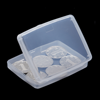 Kleine Plastikbox PP-Box Lieferant 78x58x16mm Rechteckiger Mini-Behälter für Karten SD-Karten oder Kleinteile Schlanke Aufbewahrungsbox