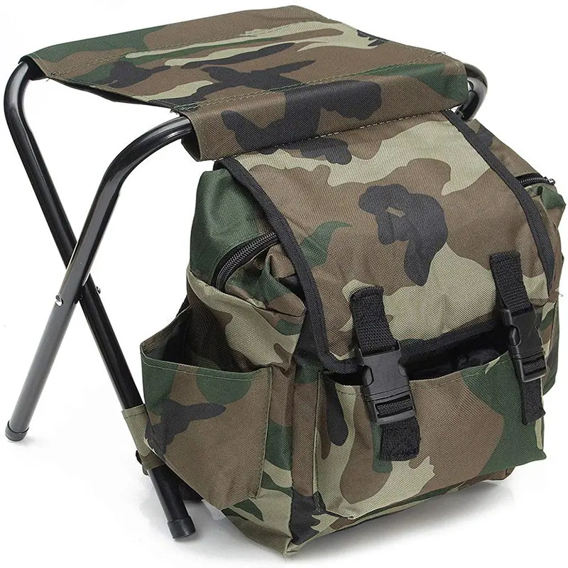Type B Folding Camping Fishing Chair Stool Portable Backpack Cooler Insulated Picnic Bag Hiking Seat Table Bags Beach Chair