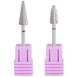 Conical Cross Cut Tungsten Carbide Nail <b>Drill</b> <b>Bit</b> Cuticle Dead Skin Removal Grinding Head for Manicure - Product Image 1