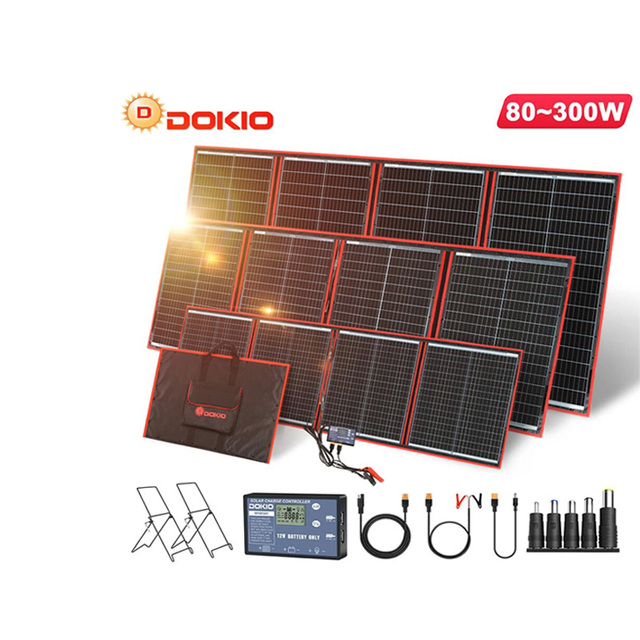 For 18V 80W 100W 150W 200W 300W Flexible Foldable Portable Camping Rooftop High Efficiency (>20%) CE Certified Solar Panels