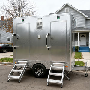 <b>Portable</b> Bathroom Trailer Complete Mobile Washroom with <b>Shower</b> Toilet Sink Durable & Eco-Friendly for Outdoor Rental Event Use - Product Image 5