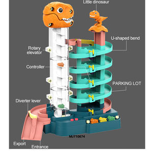 MJ jouets Rail voiture fente <span class=keywords><strong>jouet</strong></span> parking 5 étages assemblage bâtiment <span class=keywords><strong>dinosaure</strong></span> voiture <span class=keywords><strong>garage</strong></span> piste <span class=keywords><strong>jouet</strong></span> pour enfants - Product Image 3