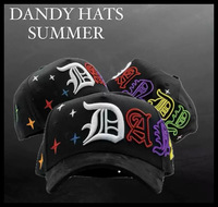 Casquette de baseball incurvée brodée en tissu suédé PVC 6 panneaux réglable, style hip-hop tendance, collection 2026, lettres, toutes saisons