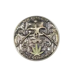 Pièces de monnaie en alliage de zinc en laiton en métal avec logo personnalisé le plus vendu pour pièce d'or commémorative à la machine