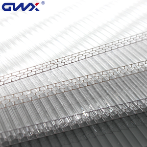 Lámina de <span class=keywords><strong>Policarbonato</strong></span> Transparente Anti-UV de 4mm 6mm <span class=keywords><strong>8mm</strong></span> 10mm, Material de Techo <span class=keywords><strong>Alveolar</strong></span> Ultravioleta para Exteriores, Resistente a los Rayos UV - Product Image 1