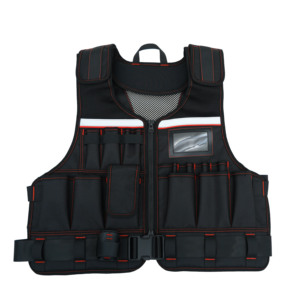 Gilet de travail réfléchissant haute visibilité avec bretelles réglables, grande capacité, multi-usages, pour plombiers et techniciens CVC - Product Image 3