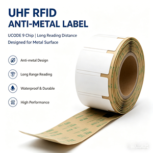 Etiqueta de Papel RFID UHF Personalizada, 860-960MHz, Chip UCODE7, Etiqueta de Seguimiento de Activos, Etiqueta RFID Flexible para Inventario de Almacén y Logística - Product Image 1
