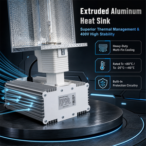 Sistema de Iluminación Hortícola Hortlight de <span class=keywords><strong>600W</strong></span> con Lámpara <span class=keywords><strong>HPS</strong></span> de un Solo Extremo, 340-420V, para Invernaderos Comerciales - Product Image 4