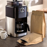Sachet de café en papier kraft imprimé sur mesure 500g 1kg, pochette Doypack autoportante OEM ODM