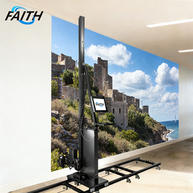 Faith High Speed 3D Wall Printer Color Vertical Wall Mural Printing Machine for Concrete Brick Wall Wholesale