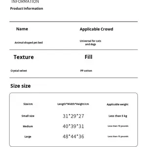 Wholesale cat houses, winter warm and safe cat and <span class=keywords><strong>dog</strong></span> houses, environmentally friendly semi-enclosed pet beds, solid color patt - Product Image 6