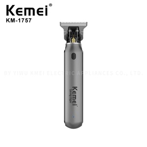 Tondeuse à cheveux professionnelle <span class=keywords><strong>KeMei</strong></span> Km-1757 <span class=keywords><strong>Mini</strong></span>, grande capacité 1500 mAh, lame en T, 6000 tr/min, 10W, rechargeable USB, tondeuse à barbe, certifiée CE - Product Image 6