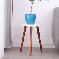 Support de fleurs vertical personnalisable en bambou et bois, moderne et écologique, galvanisé, pour l'intérieur, capacité 3-6L