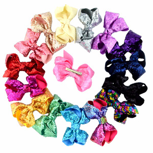 Nuevo Pasador de Pelo con Lazo de Lentejuelas de 12 cm, Estilo Europeo y Americano, para Bebés y Niños - Adorable Diadema con Lazo <span class=keywords><strong>JOJO</strong></span> - Product Image 1