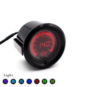 2 inç 52mm <span class=keywords><strong>Evo</strong></span> 7 Renkli LCD Su Sıcaklık Göstergesi 40-140 Santigrat ABS+Metal+Cam Evrensel Uyum - Product Image 1