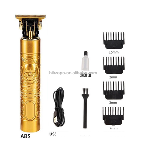 Golden Hair Trimmer ปัตตาเลี่ยนไฟฟ้าสำหรับผู้ชาย,<span class=keywords><strong>เครื่อง</strong></span>ตัดผมไร้สายแบบมืออาชีพ Usb OEM Power ODM ทำจากโลหะ - Product Image 1