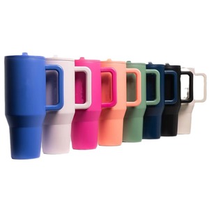 Customized 40oz Stainless Steel Tumbler with Handle Vacuum Insulated Travel Mug Tumbler with Lid and Straw Cover - Product Image 1