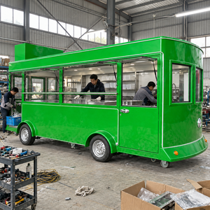 Remorque de Food Truck Style Capsule Verte 4,8m en Acier Inoxydable avec Évier pour Usage Extérieur - Product Image 3