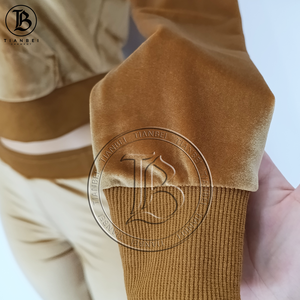 Completo Invernale in <span class=keywords><strong>Velluto</strong></span> a Due Pezzi per <span class=keywords><strong>Donna</strong></span>, Abbigliamento Personalizzato con Logo, Giacca a Maniche Lunghe con Cappuccio e Pantaloni, <span class=keywords><strong>Tuta</strong></span> da Casa per <span class=keywords><strong>Donna</strong></span> - Product Image 6